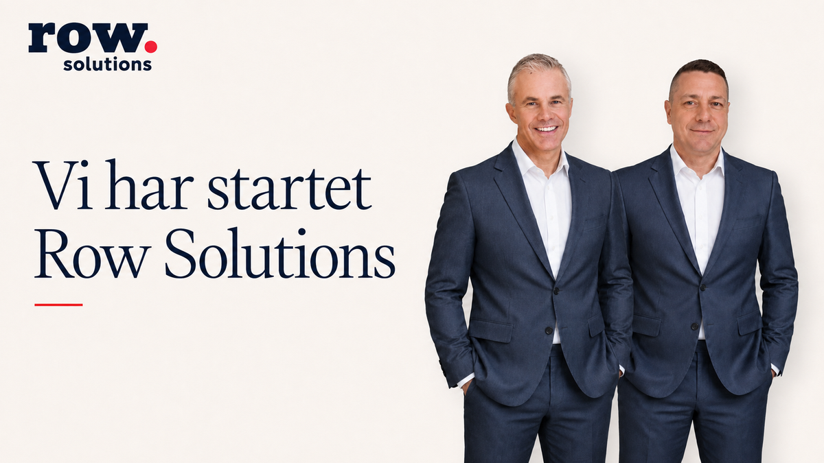 Marius Ottesen og Thomas Holm – Vi har startet Row Solutions